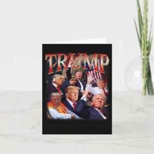 Carte Trump 4eva 4 juillet Perever Love Président We T T