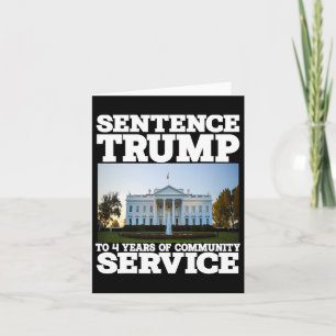 Carte Trump À 4 Ans De Service Communautaire Maison Blan