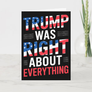 Carte Trump avait raison sur tout