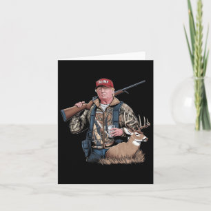Carte Trump Chassant Le Cerf (devant Et Derrière) Rend L