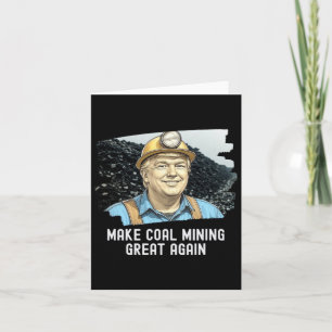 Carte Trump Coalminer redonne à l'extraction de charbon