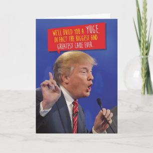 Carte Trump Construire Un Gros Gâteau Voiture De Voiture