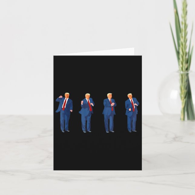 Carte Trump Dance 4 juillet Trump 2025 (Devant)