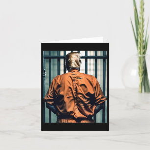 Carte Trump En Prison Orange Jumpsuit Mains Cuffées Culp
