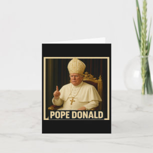 Carte Trump en tant qu'Eglise du Vatican Pape Trump drôl