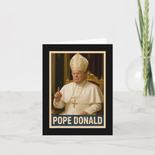 Carte Trump en tant qu'Eglise du Vatican Pape Trump drôl