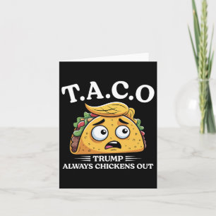 Carte Trump Épouse Toujours Taco Drôle Taco Trump Sh