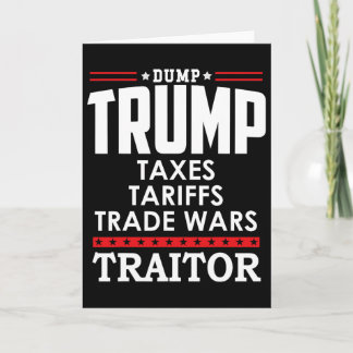 Carte Trump est un traître en chef Dump Trump Tre45on Tr