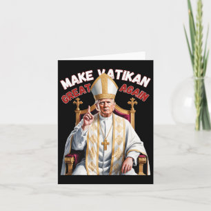 Carte Trump et le pape du Vatican Trump font du vatikan