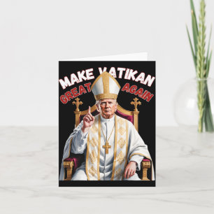 Carte Trump et le pape du Vatican Trump font du vatikan