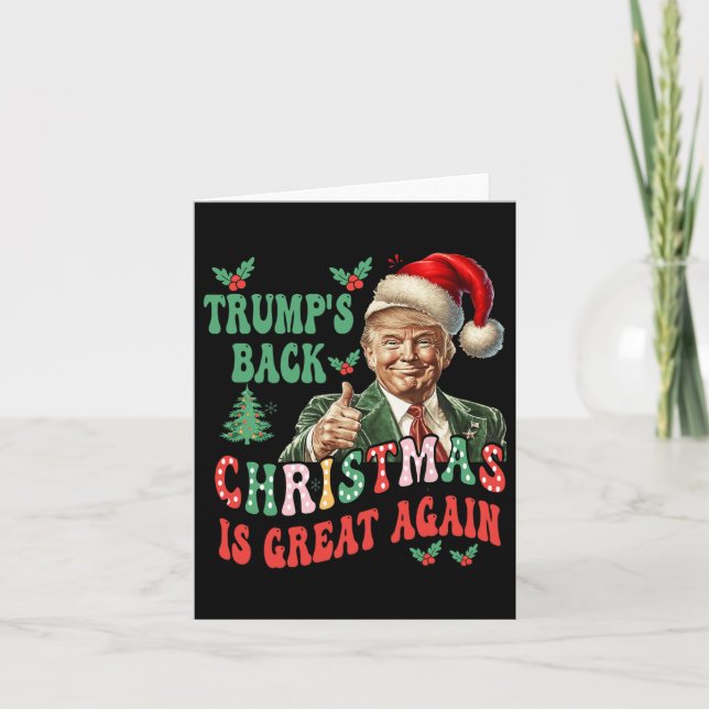Carte Trump et Trump se réjouissent à nouveau de Noël de (Devant)