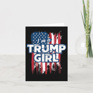 Carte Trump Fille Trump Pro Président Donald Trump Supp