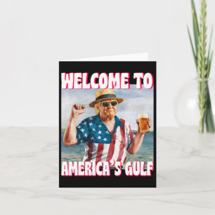Carte Trump Golfe Des États-Unis Golfe Drôle Du Mexique