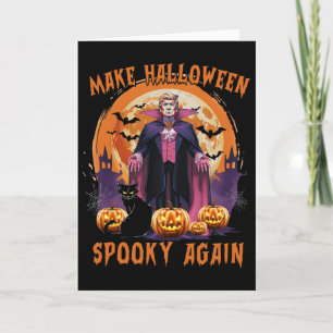 Carte Trump Halloween Rendez Halloween Sombre à nouveau
