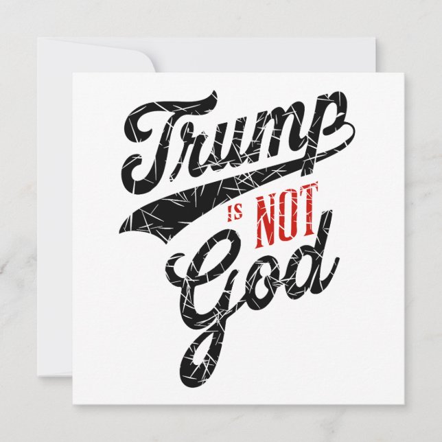 Carte Trump is not god (Devant)