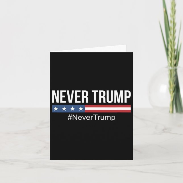 Carte Trump - #jamais trump Anti Trump (Devant)