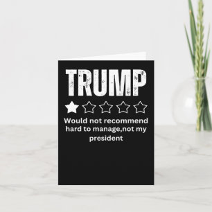Carte Trump, la critique, pas mon président 2025