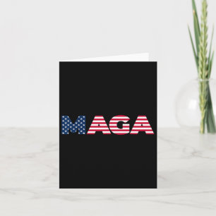 Carte Trump Maga Freedom 4 juillet 2024 Drapeau américai