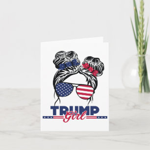 Carte Trump Maman Jour d'investiture 2025 Messy Bun Amer