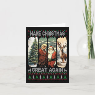 Carte Trump Père Noël 47ème Président à Noël