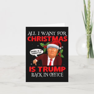 Carte Trump Père Noël Drôle Tout Ce Que Je Veux Pour Noë