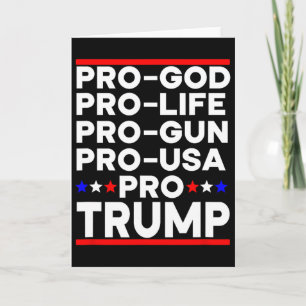 Carte Trump Pro Arme Pro Vie Pro Dieu Pro Etats-Unis Rép