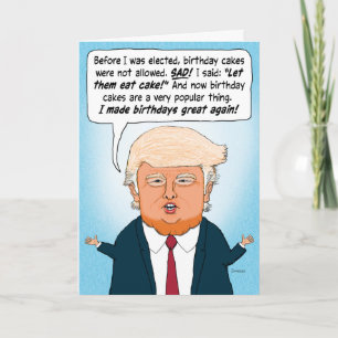 Carte Trump redonne sa grandeur aux anniversaires