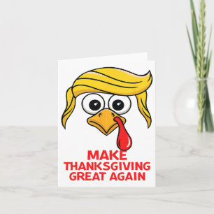 Carte Trump Rendre sa grandeur à Thanksgiving Turquie D