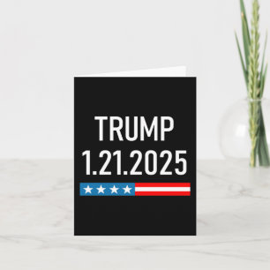 Carte Trump revient à la présidence le 25 janvier