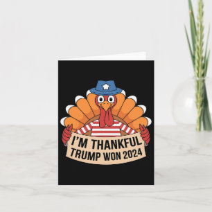 Carte Trump Thanksgiving 2024 Chemise Je suis Remercié T
