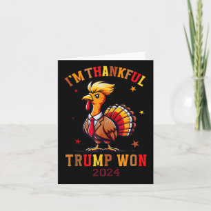 Carte Trump Thanksgiving Je remercie Trump Won