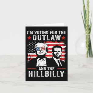 Carte Trump Vote Pour L'Outlaw Et Hillbilly Trump
