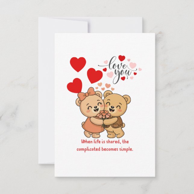 Carte truth love card (Devant)