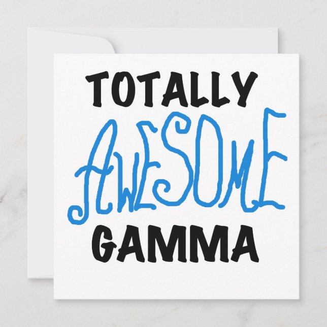 Carte Tshirts et cadeaux Gamma Blue totalement géniaux (Devant)