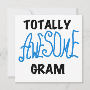 Carte Tshirts et cadeaux Gram Blue totalement géniaux