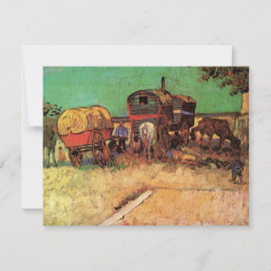 Carte Tsiganes avec Caravanes de Vincent van Gogh