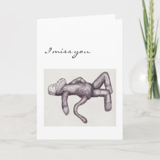 Carte tu as oublié le singe à soie