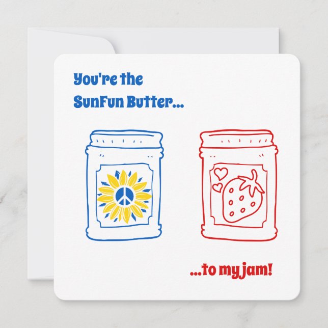 Carte Tu es le SunFun Butter de ma confiture ! (Devant)