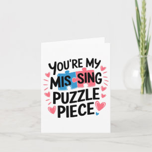 Carte Tu es ma pièce de puzzle manquante pour la Saint-V