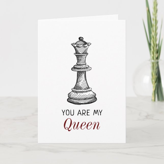 Carte Tu Es Mon Anniversaire De Fille Épouse D'Échecs De (Devant)