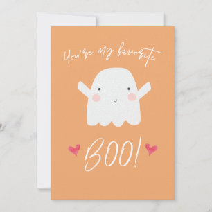 Carte "Tu es mon Boo préféré !"Le Fantôme d'Halloween