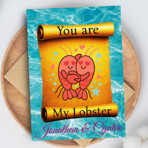Carte Tu es mon homard pour toujours