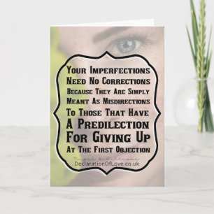 Carte Tu es parfait comme tu es