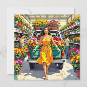 Carte Tu Grandis Fille Jeu de jardin