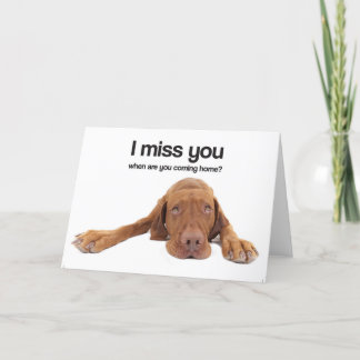 Carte Tu me manque (Vizsla)
