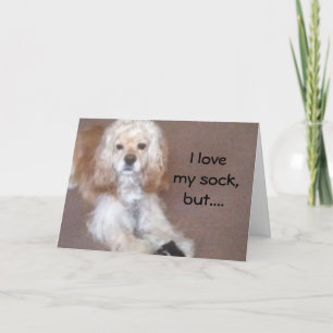 CARTE TU T'AIMES PLUS QUE L'ANNIVERSAIRE DE SOCK