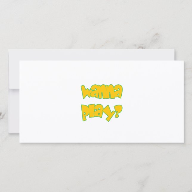 Carte Tu veux jouer ? (Devant)