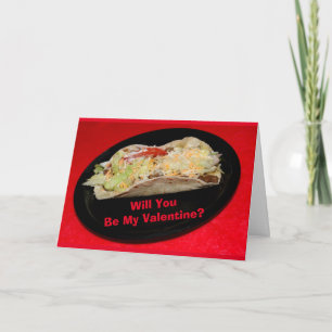Carte Tu Veux Taco Bout Être Ma Valentine ?