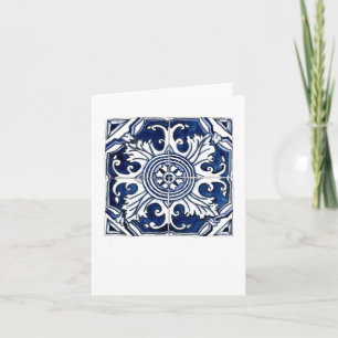 Carte Tuiles bleues et blanches de Porto, Portugal