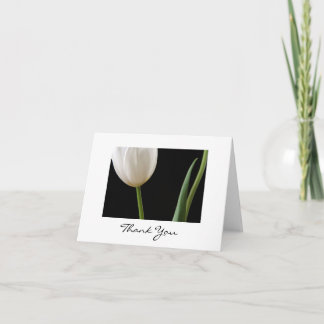 Carte Tulipe Blanche